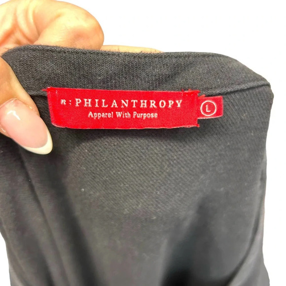 n:PHILANTHROPY Gingham Jumpsuit in Black Cat Size Large - Picture 9 of 11